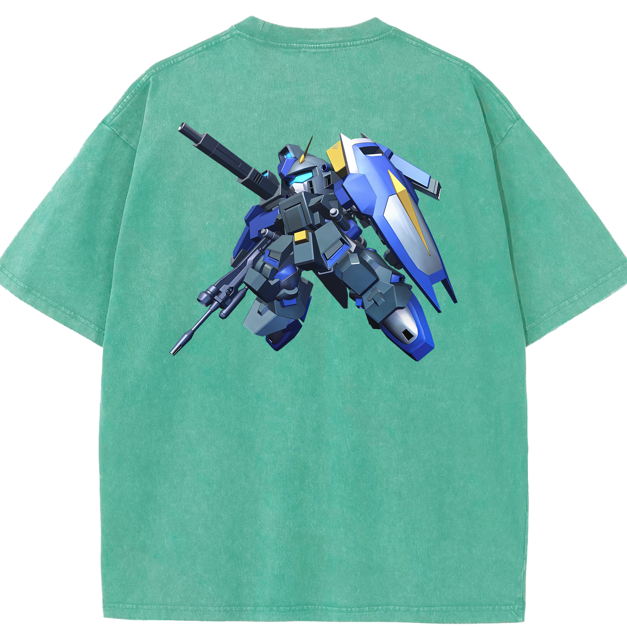 （画像用） 機動戦士ガンダム Mobile Suit Gundam 綿100% ヴィンテージ風 半袖Tシャツ（背面プリント）